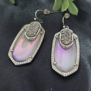 Kendra Scott Silver Starstruck Emmy earrings